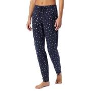 Schiesser Women Mix and Relax Cotton Pants Hvit/Marine bomull 38 Dame