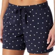 Schiesser Women Mix and Relax Cotton Shorts Hvit/Marine bomull 38 Dame