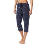 Schiesser Women Mix and Relax Pants Hvit/Marine bomull 34 Dame