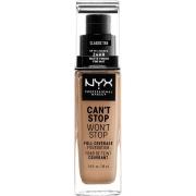 NYX Professional Makeup Can't Stop Won't Stop Foundation Classic tan -...