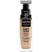 NYX Professional Makeup Can't Stop Won't Stop Foundation Warm vanilla ...