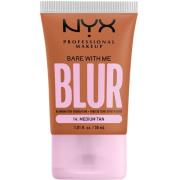 NYX Professional Makeup Bare With Me Blur Tint Foundation 14 Medium Ta...