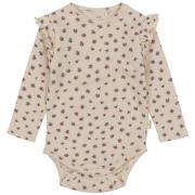 Konges Sløjd GOTS Sui Blomstret Baby Body Peonia Rose | Beige | 9 mont...