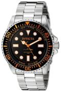 Invicta Herreklokke 20120 Pro Diver Sort/Stål Ø43 mm