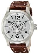 Invicta Herreklokke 0765 II Sølvfarget/Lær Ø48 mm