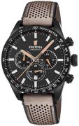 Festina Herreklokke F20359-1 Sort/Lær Ø42 mm