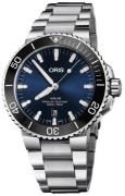 Oris Herreklokke 01 733 7730 4135-07 8 24 05PEB Aquis Blå/Stål