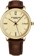 Stührling Original Herreklokke 3997A.8 Classic Gulltonet/Lær Ø40 mm