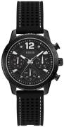 Guess Dameklokke W1025L3 Sort/Gummi Ø38 mm