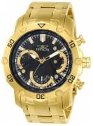 Invicta Herreklokke 22767 Pro Diver Sort/Gulltonet stål Ø50 mm