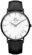 Danish Design Herreklokke IQ52Q1217 Dress Hvit/Lær Ø40 mm