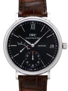 IWC Herreklokke IW510102 Portofino Hand-Wound 8 Days Grå/Lær Ø45 mm