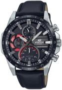 Casio Herreklokke EFS-S620BL-1AVUEF Edifice Sort/Lær Ø45.5 mm