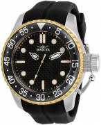 Invicta Herreklokke 32964 Pro Diver Sort/Gummi Ø50 mm