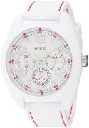 Guess Herreklokke U1256G2 Hvit/Gummi Ø45.5 mm