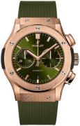 Hublot Herreklokke 521.OX.8980.RX Classic Fusion Grønn/Gummi Ø45 mm