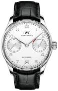 IWC Herreklokke IW500712 Portuguese Sølvfarget/Lær Ø42.3 mm