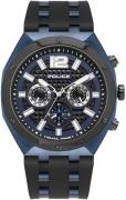 Police Herreklokke PL15995JSBLU.03P Kediri Sort/Stål Ø46 mm