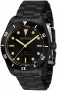 Invicta Herreklokke 34337 Pro Diver Sort/Stål Ø40 mm