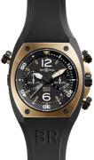 Bell & Ross Herreklokke BR02-CHR-BICOLOR BR 02-94 Sort/Gummi Ø44