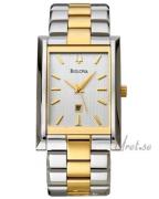 Bulova Herreklokke 98B001 Bracelet Herr Sølvfarget/Stål 33x29 mm