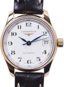 Longines Dameklokke L2.128.8.78.3 Master Sølvfarget/Lær Ø25.5 mm