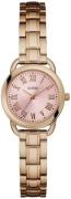 Guess Dameklokke W1133L2 Rosa/Rose-gulltonet stål Ø23 mm