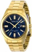 Invicta Herreklokke 38462 Pro Diver Blå/Gulltonet stål Ø43 mm