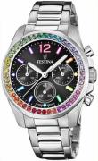 Festina Dameklokke F20606-3 Boyfriend Sort/Stål Ø39 mm