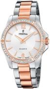 Festina Dameklokke F20595-1 Mademoiselle Sølvfarget/Rose-gulltonet