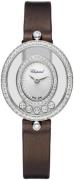 Chopard Dameklokke 204292-1301 Happy Diamonds Hvit/Sateng Ø25.8 mm