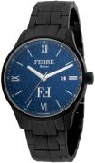 Ferrè Milano Herreklokke FM1G112M0261 Mauro Blå/Stål Ø40 mm