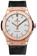 Hublot Herreklokke 511.OX.2611.LR Classic Fusion Sølvfarget/Lær