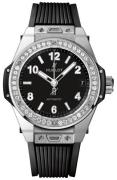 Hublot Dameklokke 465.SX.1170.RX.1204 Big Bang 38mm Sort/Gummi Ø38 mm