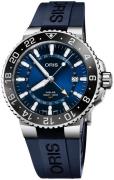 Oris Herreklokke 01 798 7754 4135-07 4 24 65EB Diving Blå/Gummi