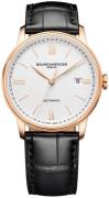 Baume & Mercier Herreklokke MOA10597 Classima Hvit/Lær Ø39 mm