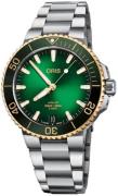 Oris Herreklokke 01 400 7769 6357-07 8 22 09PEB Aquis Grønn/Stål