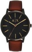 Armani Exchange Herreklokke AX2706 Cayde Sort/Lær Ø42 mm