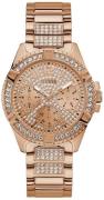 Guess Dameklokke W1156L3 Frontier Krystallsmykket/Rose-gulltonet