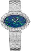 Chopard Dameklokke 10A376-1001 L Heure Du Diamant Blå/18 karat hvitt