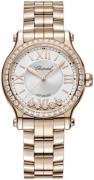 Chopard Dameklokke 275378-5004 Happy Sport Sølvfarget/18 karat rosé