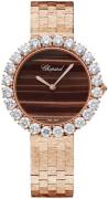 Chopard Dameklokke 10A419-5623 Diamond Hour Brun/18 karat rosé gull