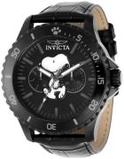 Invicta Herreklokke 38637 Character Sort/Lær Ø48 mm