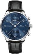 IWC Herreklokke IW371606 Portuguese Blå/Lær Ø41 mm