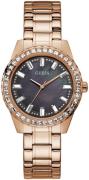 Guess Dameklokke GW0111L3 Sparkler Sort/Rose-gulltonet stål Ø38 mm