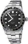 Oris Herreklokke 01 400 7772 4054-07 8 20 18 Divers Sort/Stål Ø40 mm