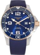 Longines Herreklokke L3.782.3.98.9 HydroConquest Blå/Gummi Ø43 mm