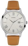 Guess Herreklokke W0972G1 Antikkhvit/Lær Ø46 mm