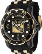 Invicta Herreklokke 42324 NHL Sort/Stål Ø48 mm