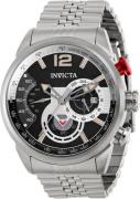 Invicta Herreklokke 39663 Aviator Sort/Stål Ø46 mm